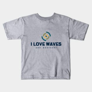 bodysurf and design Kids T-Shirt